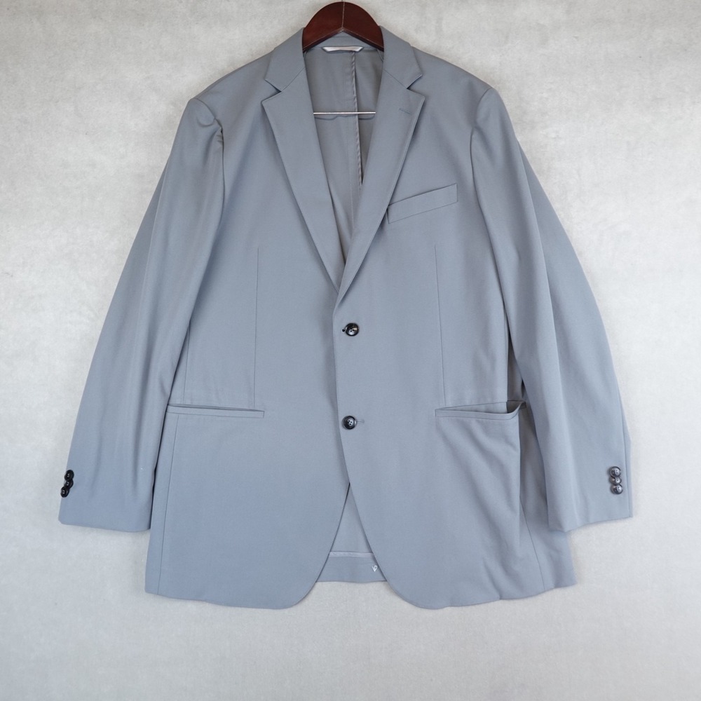 Sene Jacket Mens 40 Gray Stretch Flex Tech Blazer Sport Coat Performance
